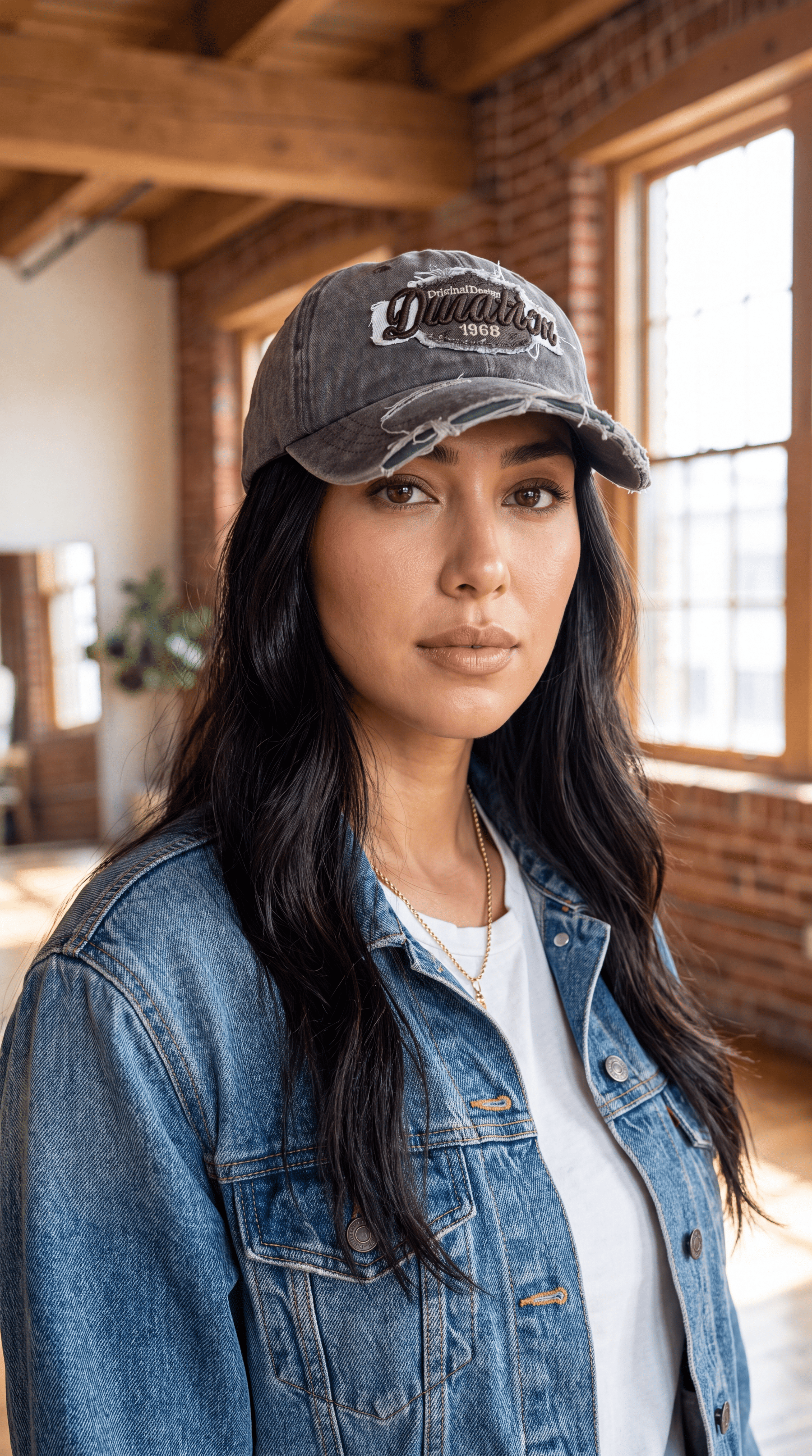 Distressed Snapback Cap — Vintage Streetwear Hat